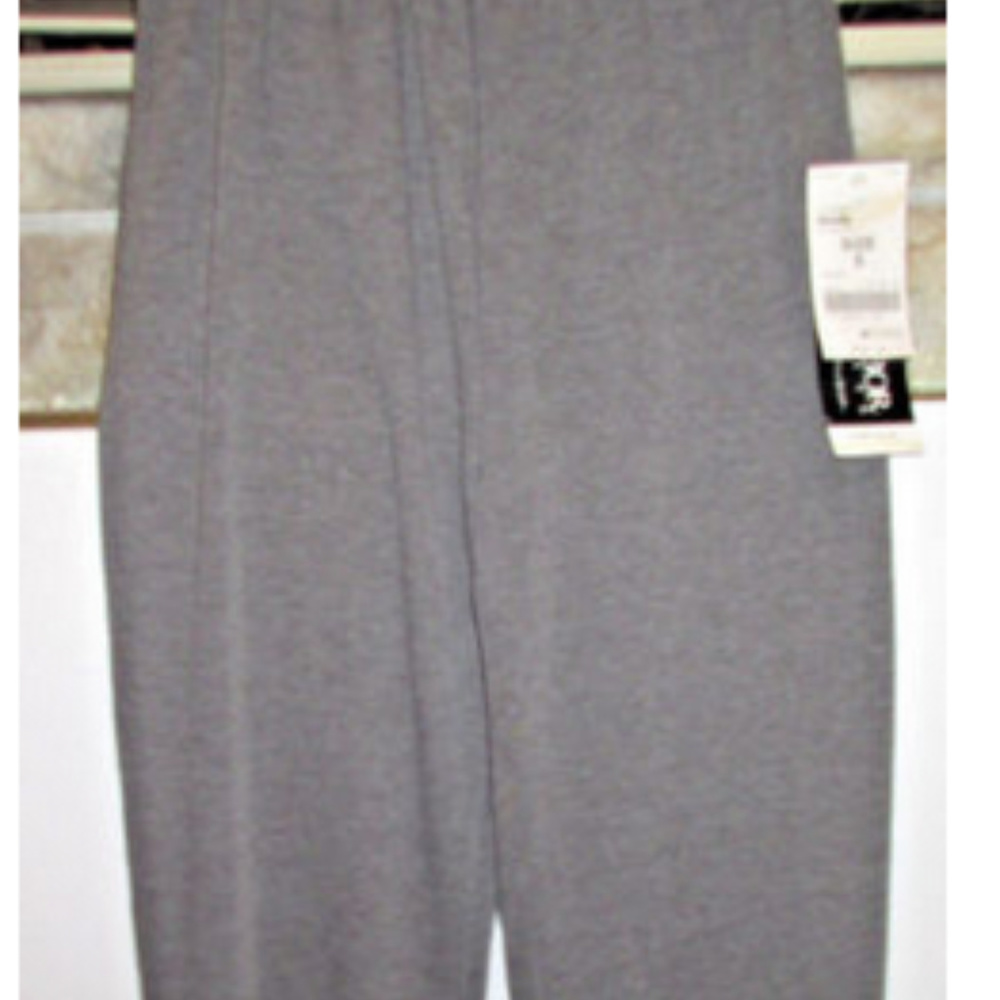 NWT SAG HARBOR S PETITE STRETCH PANTS HEATHER GRAY